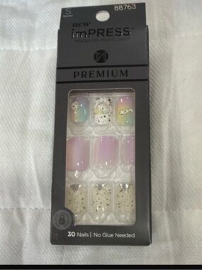 imPRESS Premium Press-On Nails - Pastel Ombre & Glitter (30 Nails)